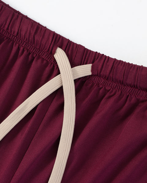 SQUATTING SHORTS – RETRO / BURGUNDY RED