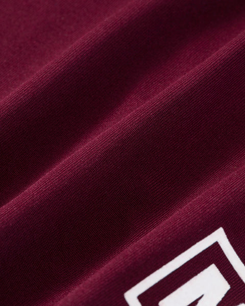 SQUATTING SHORTS – RETRO / BURGUNDY RED