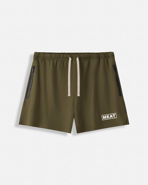 SQUATTING SHORTS – RETRO / JUNIPER GREEN