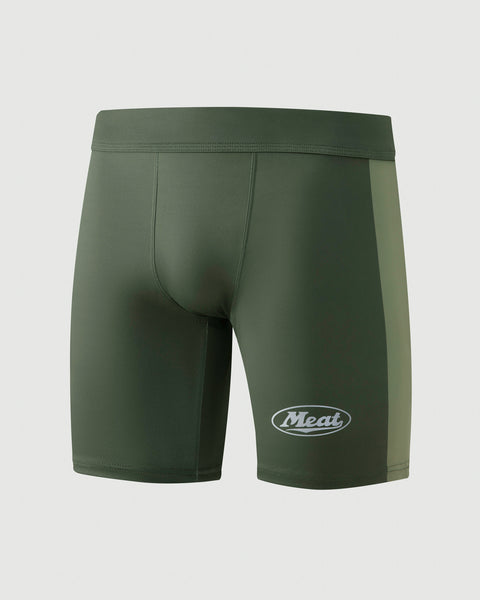 BODYBUILDING SHORTS – MOTORS / EDGE GREEN