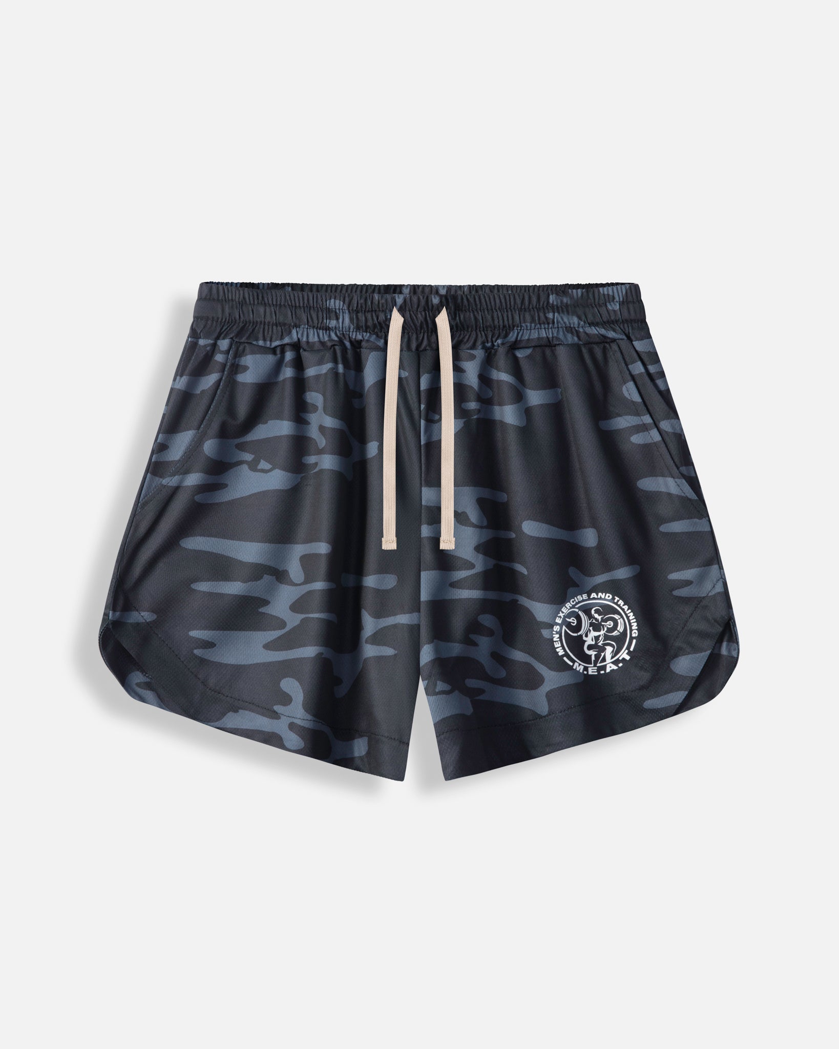 LIFTING SHORTS – PRINT / CAMO BLACK – MEAT® SPORTSWEAR