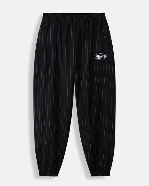 TAPERED JOGGERS – MOTORS / PINSTRIPE BLACK