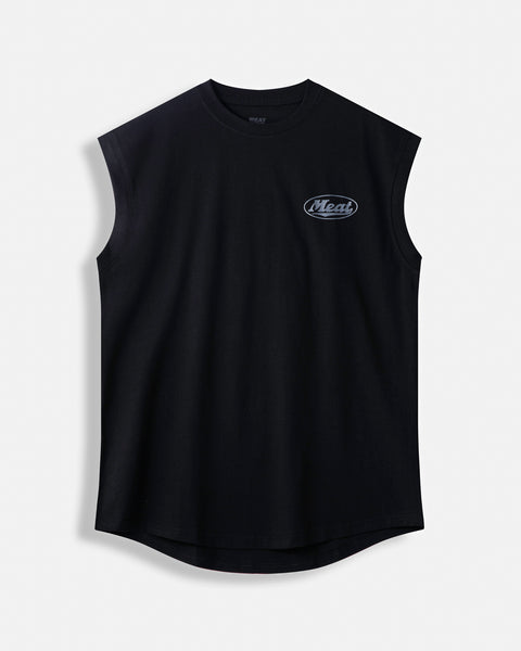 CUTOFF MUSCLE TEE - UNION / BLACK