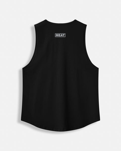 LOOSEFIT MUSCLE TANK – MOTORS / BLACK