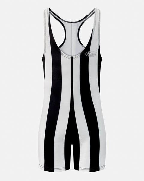POWERLIFTING SINGLET – MOTORS / STRIPE WHITEBLACK