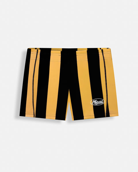 MUSCLE SHORTS – MOTORS / STRIPE YELLOWBLACK