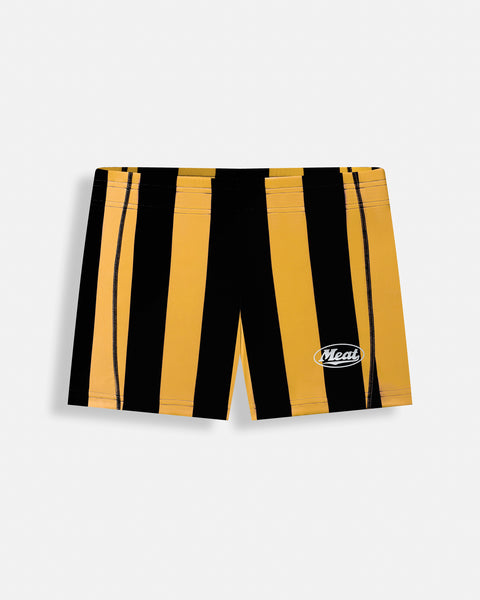MUSCLE SHORTS – MOTORS / STRIPE YELLOWBLACK