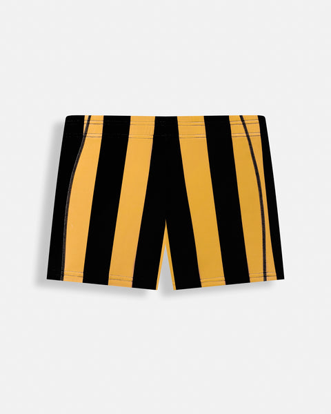 MUSCLE SHORTS – MOTORS / STRIPE YELLOWBLACK