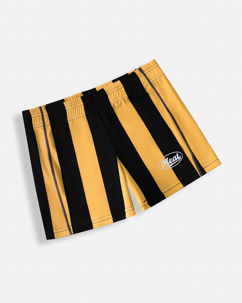 MUSCLE SHORTS – MOTORS / STRIPE YELLOWBLACK