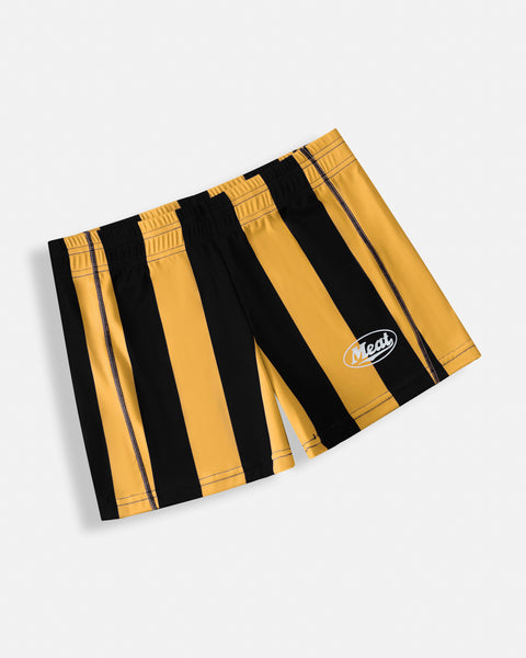 MUSCLE SHORTS – MOTORS / STRIPE YELLOWBLACK