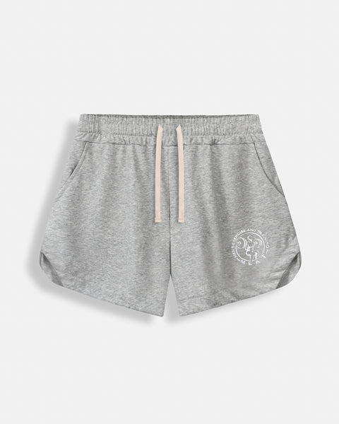 LIFTING SHORTS – COTTON / HEATHER GREY