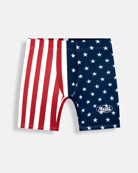 BODYBUILDING SHORTS – PRINT / CAMO FLAG