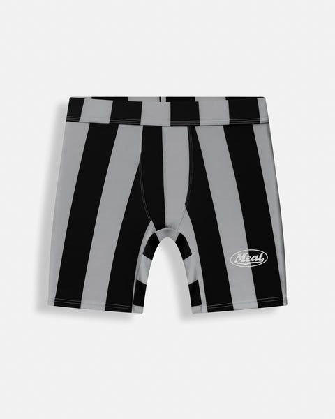 BODYBUILDING SHORTS – MOTORS / STRIPE GREY