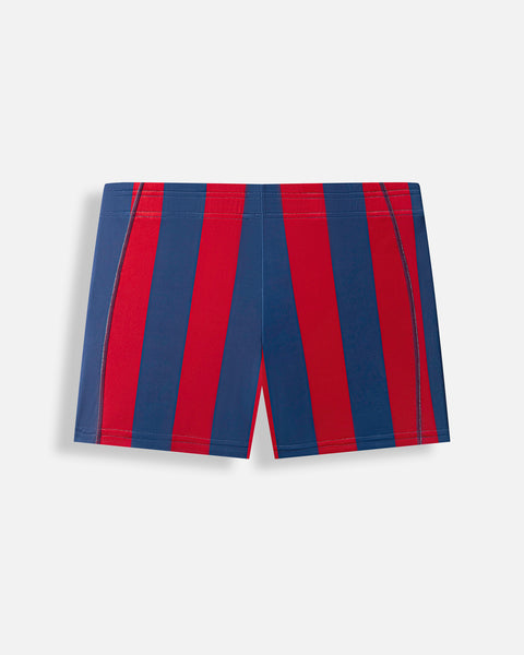 MUSCLE SHORTS – MOTORS / STRIPE REDBLUE