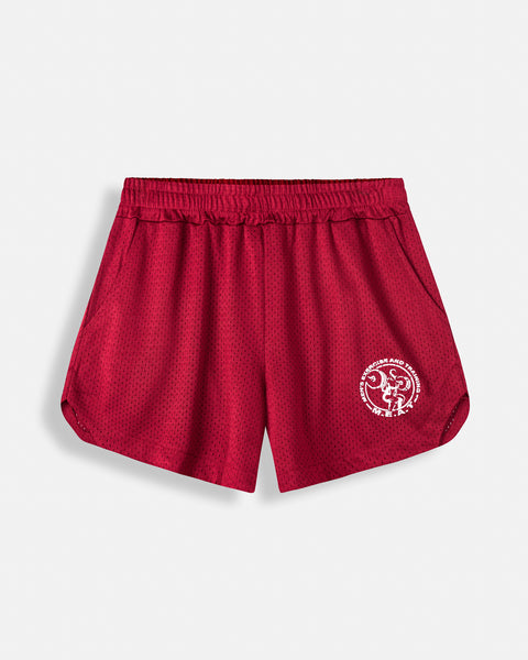 LIFTING SHORTS – MESH / RED