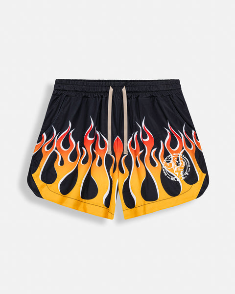 LIFTING SHORTS – PRINT / CAMO FLAME
