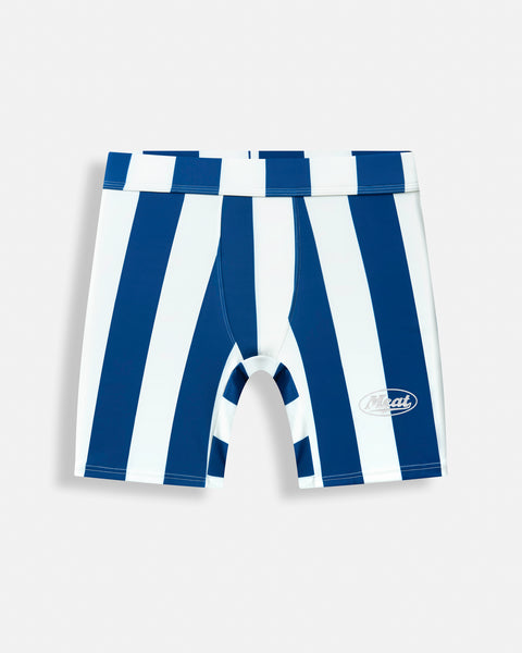 BODYBUILDING SHORTS – MOTORS / STRIPE BLUE