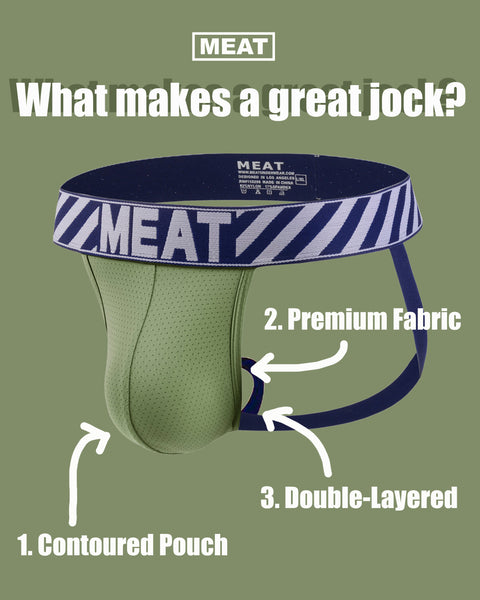 SPORTY PERFORMANCE JOCK - FOREST GREEN
