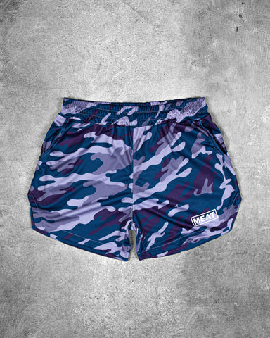 LIFTING SHORTS - CAMO PURPLE