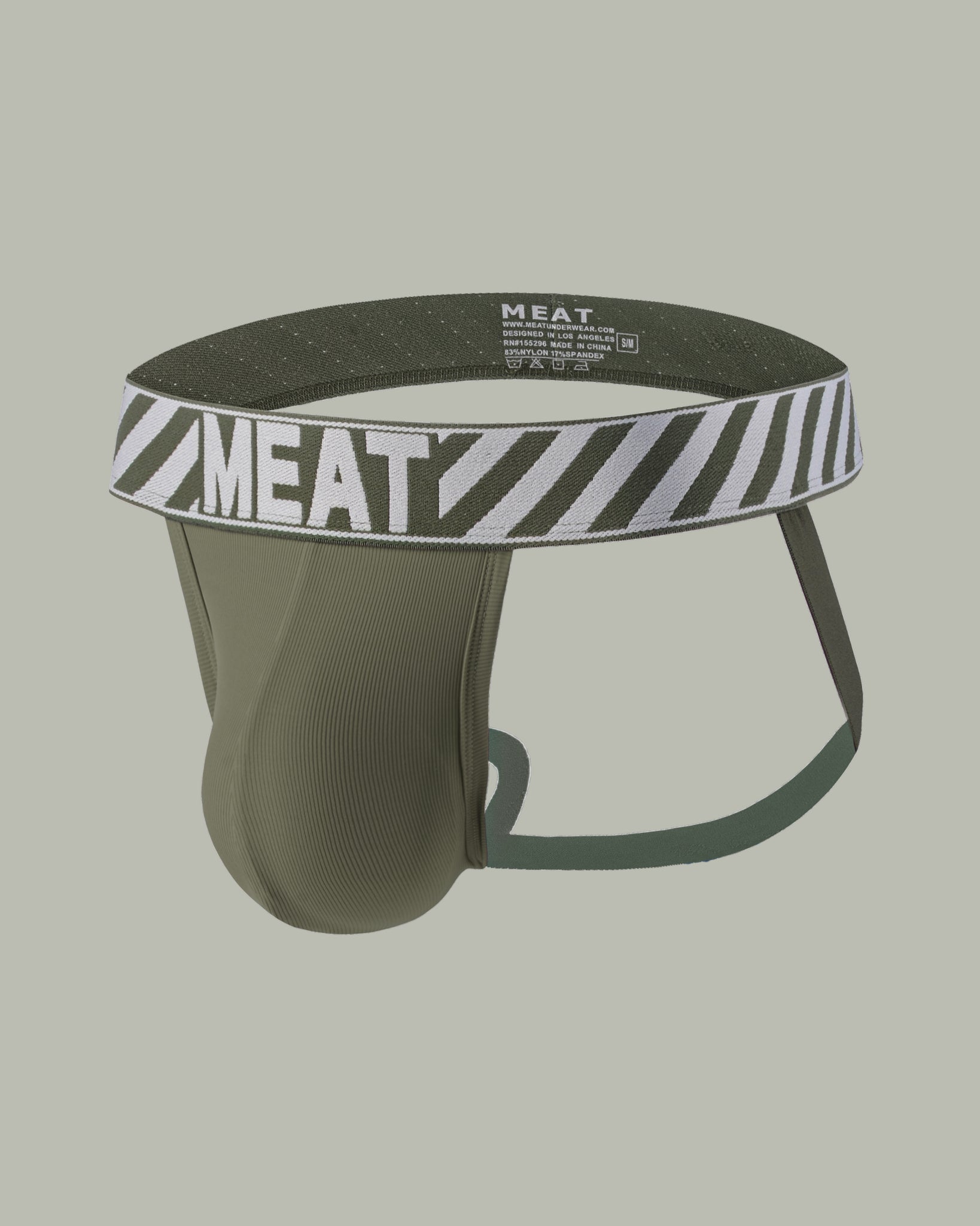 SPORTY PERFORMANCE JOCK - RIBBED / CEDAR GREEN