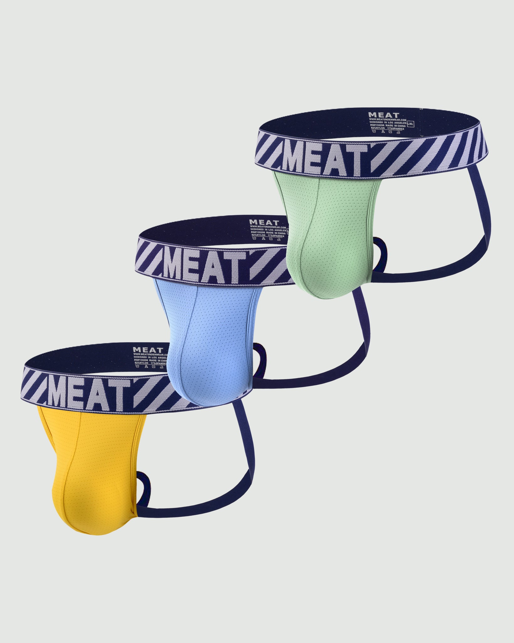 THREE (3) PACK TRAINING JOCKSTRAP – MESH / YAP