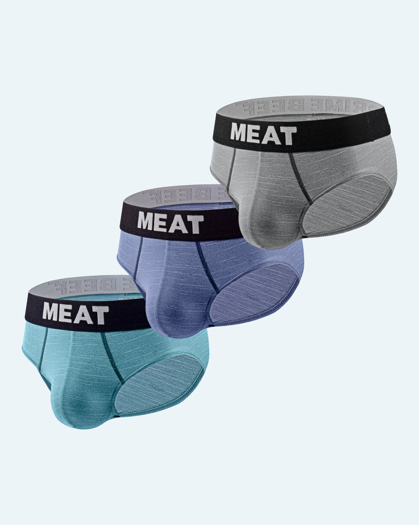 THREE (3) PACK PERFORMANCE BRIEF – CLASSIC / SSS – MEAT® SPORTSCLUB