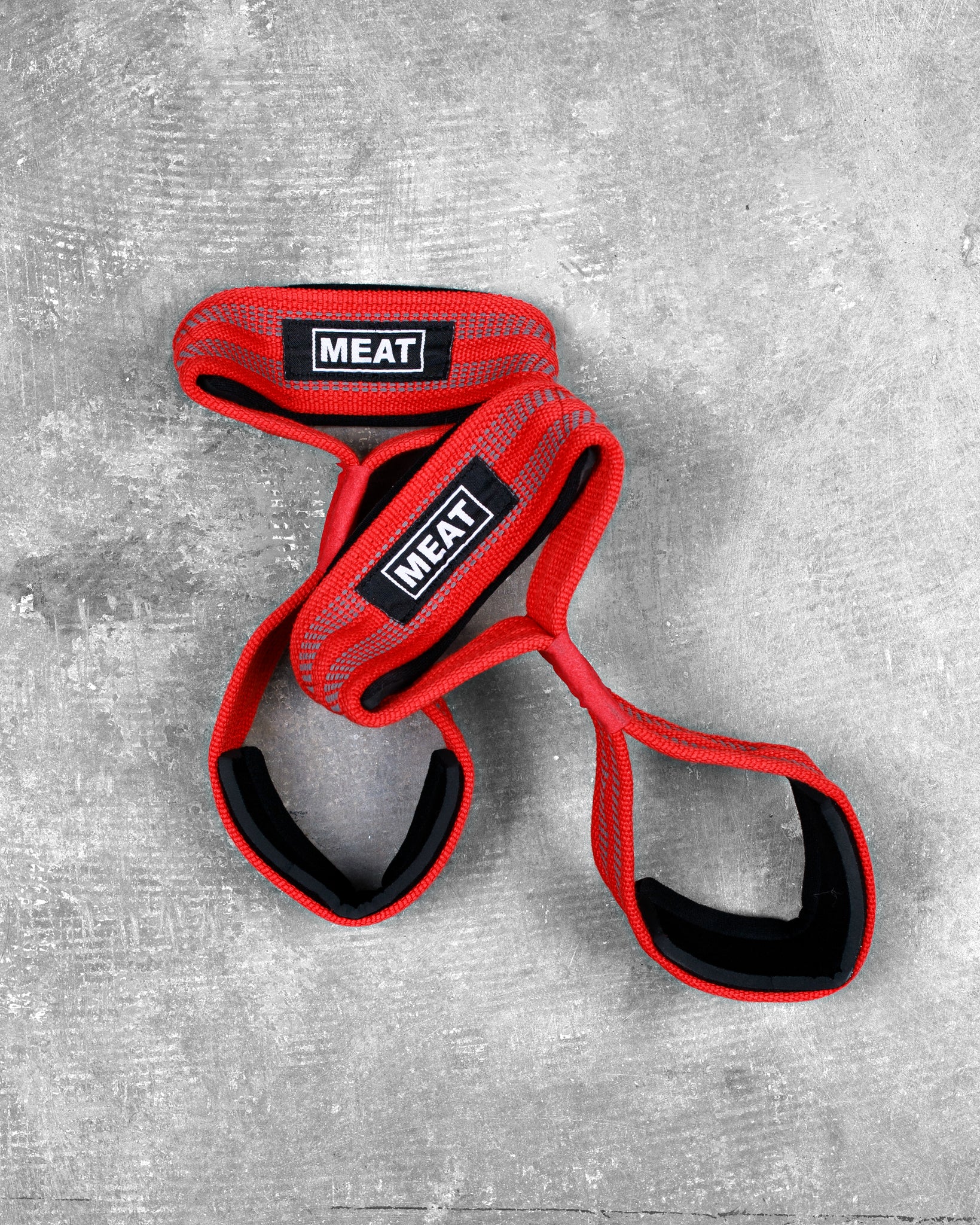 LOOPED LIFTING STRAPS - RED