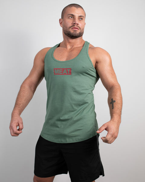 CLASSIC TRAINING STRINGER - COTTON / GREEN