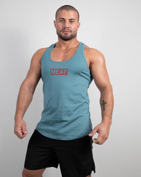 CLASSIC TRAINING STRINGER - COTTON / BLUE