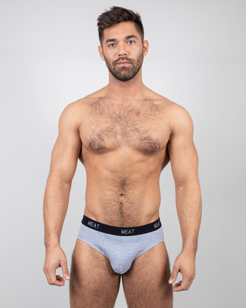 PERFORMANCE BRIEF – CLASSIC / HEATHER GREY – MEAT® SPORTSCLUB