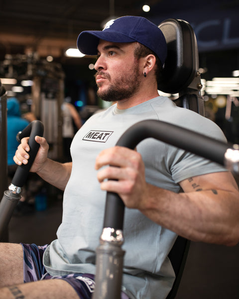 TAPERED TRAINING TEE – CLASSIC / CERULEAN BLUE
