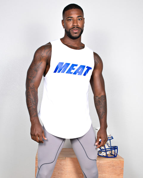 LOOSE-FIT MUSCLE TANK - ITALIC / WHITE