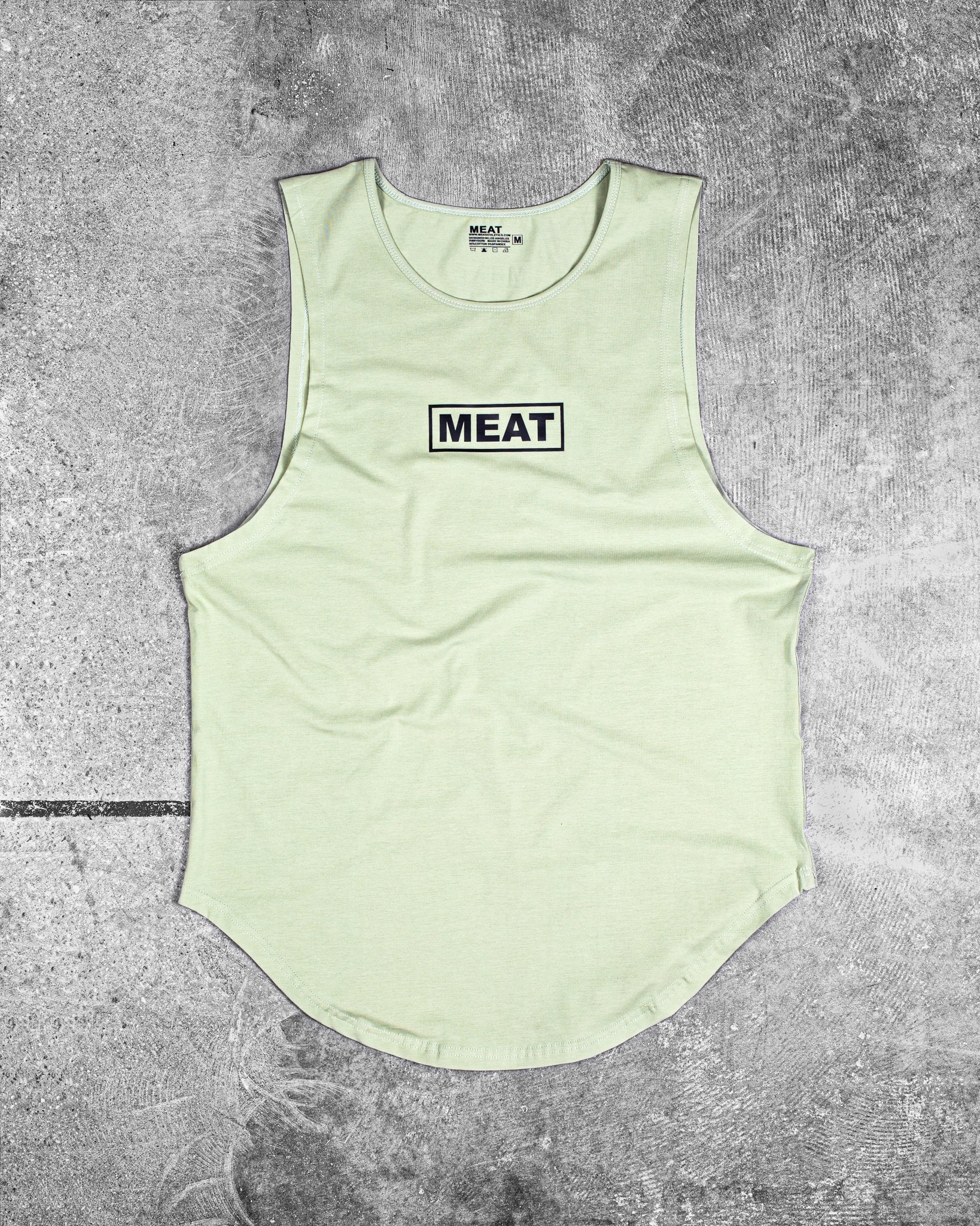 LOOSE-FIT MUSCLE TANK - PISTACHIO GREEN