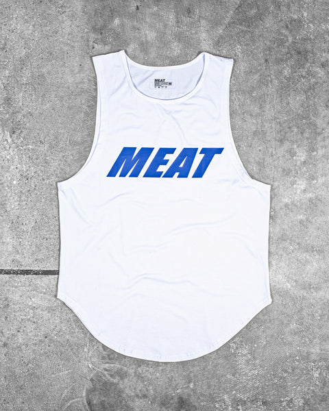 LOOSEFIT MUSCLE TANK – ITALIC / WHITE