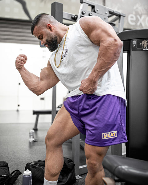 TRAINING SHORTS – PATCH / PURPLE