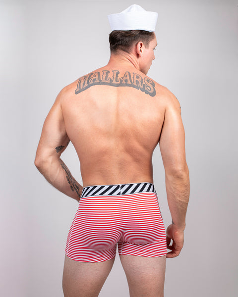 ALL AMERICAN BOXER - STRIPED RED