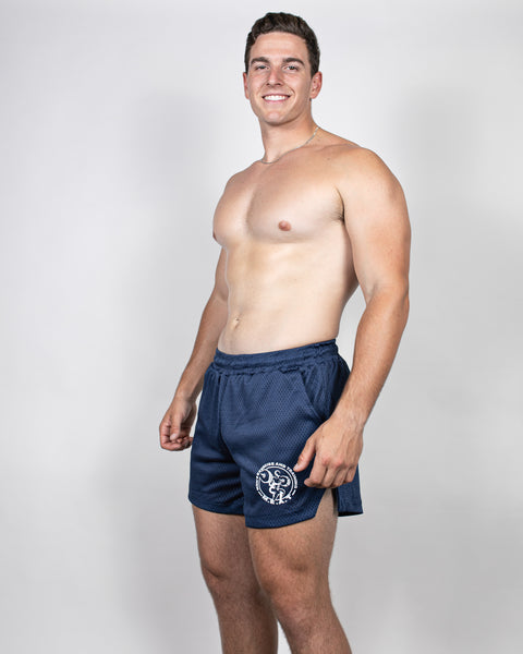LIFTING SHORTS - MESH DARK BLUE