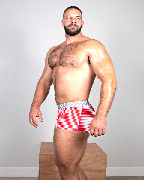 ALL AMERICAN TRUNK - STRIPED RED