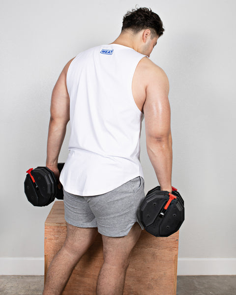 LIFTING SHORTS - COTTON / LIGHT GREY