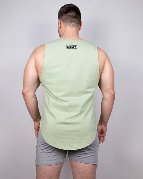 LOOSE-FIT MUSCLE TANK - PISTACHIO GREEN