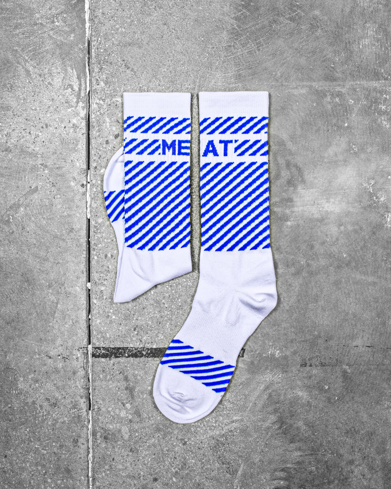 WEIGHTLIFTING SOCKS – CLASSIC / WHITEBLUE