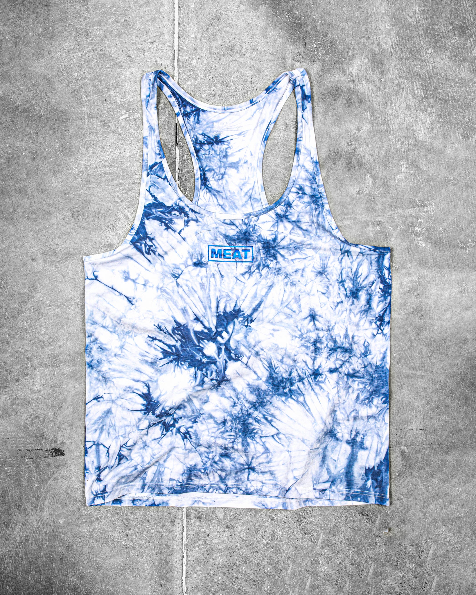 FLAT-BOTTOM TRAINING STRINGER - TIE-DYE DARK BLUE