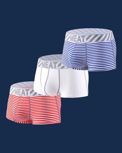 THREE (3) PACK ALL AMERICAN TRUNKS - BREEZY 3.0