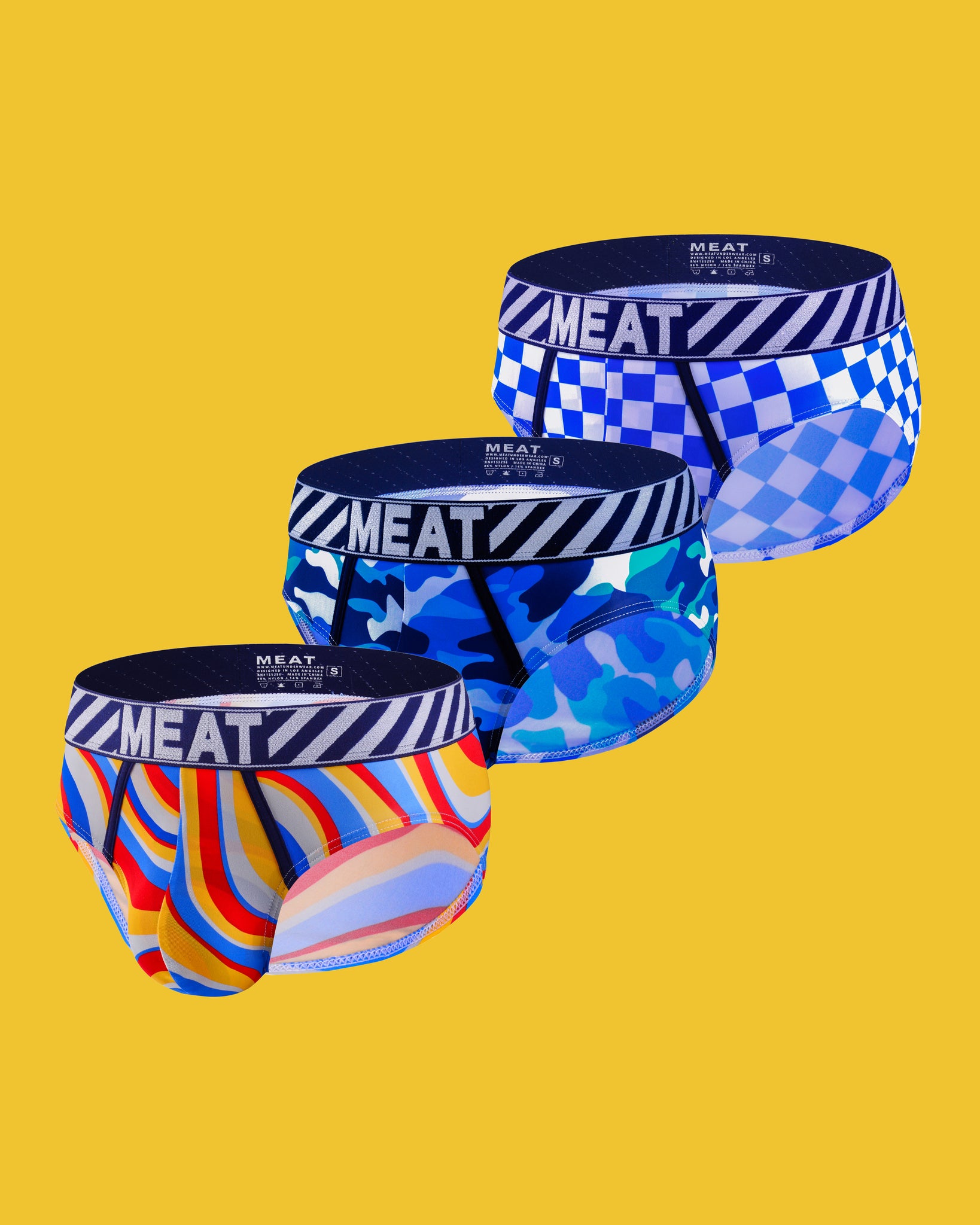 THREE (3) PACK ALL AMERICAN BRIEFS - PATTERN 2.0