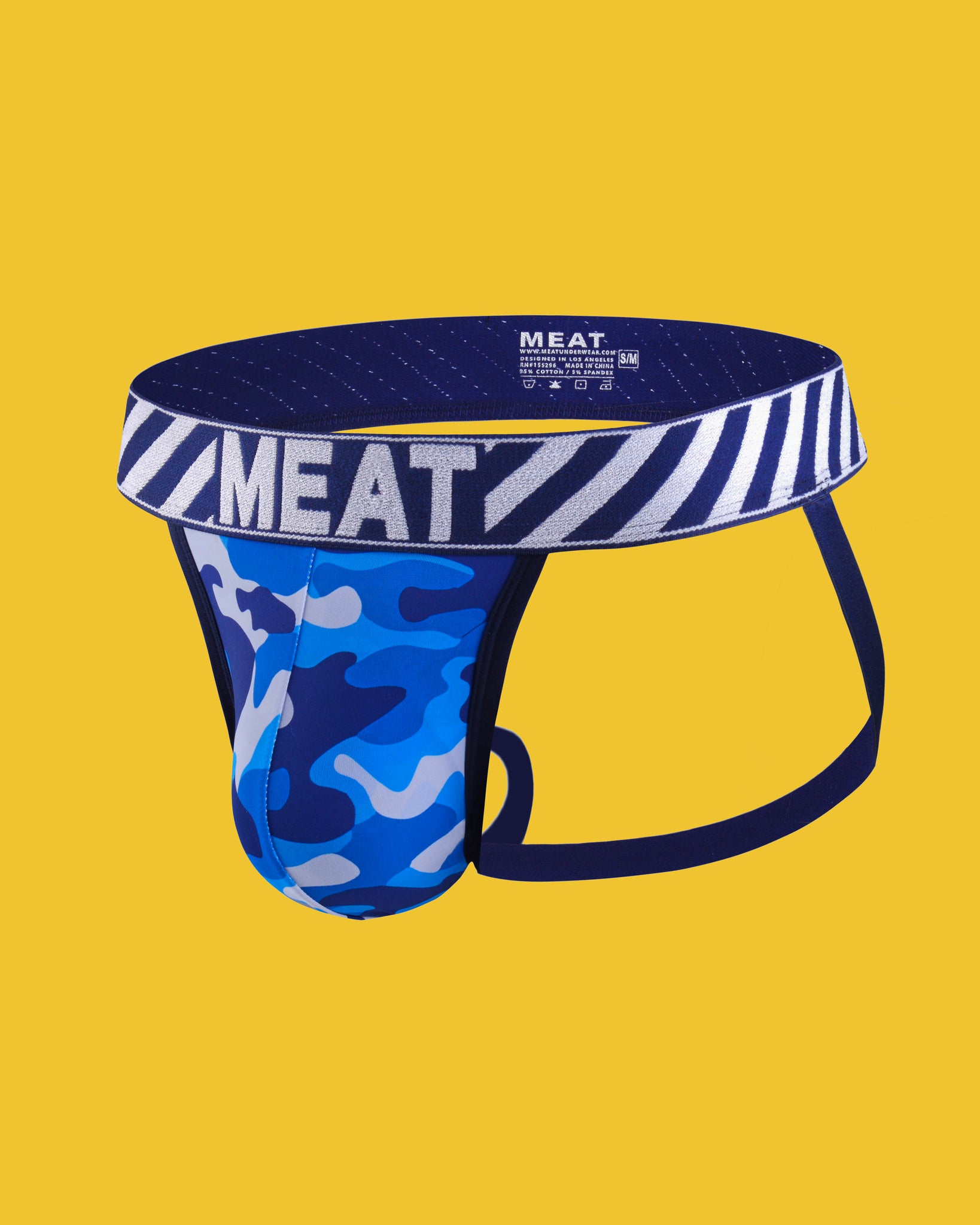 ALL AMERICAN FITTED JOCK - CAMO BLUE