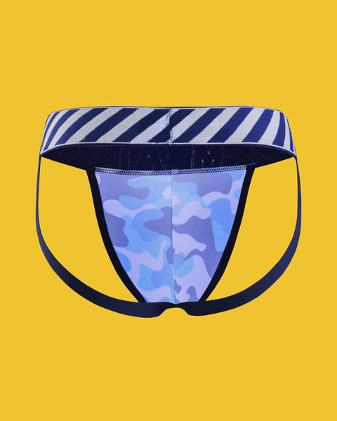 TRAINING JOCKSTRAP – PRINT / CAMO BLUE