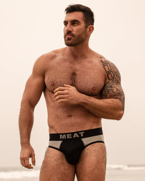 CLASSIC BRIEF - HEATHER GREY