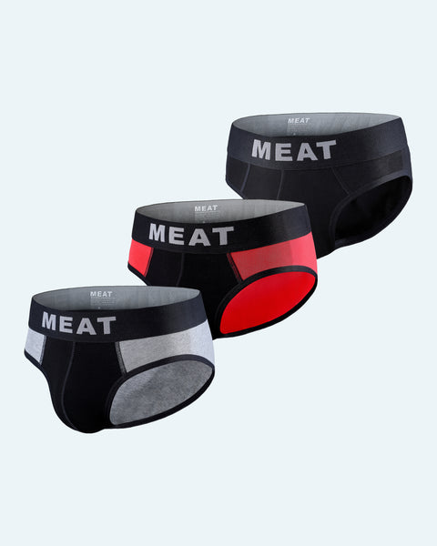 THREE (3) PACK CLASSIC BRIEFS - SIZZLING