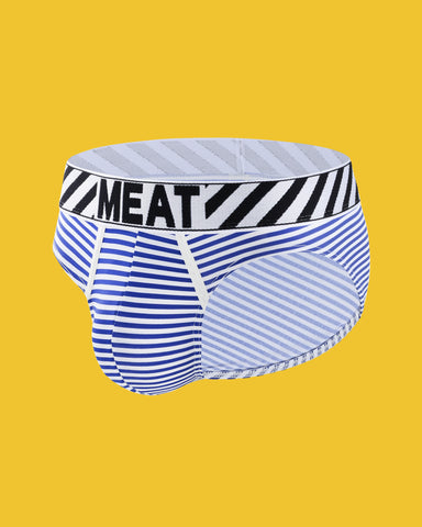 ALL AMERICAN BRIEF - STRIPED BLUE