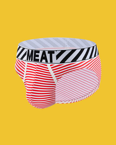 ALL AMERICAN BRIEF - STRIPED RED